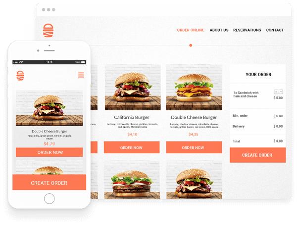Online Ordering for Restaurant Websites