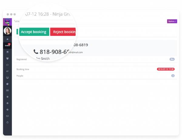 Table Reservation Booking System Management