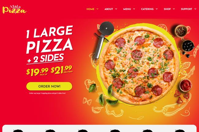 Pizza and Pizzeria Restaurant Websites